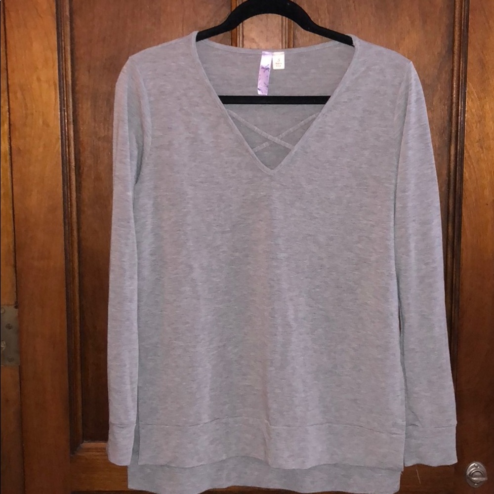 Grey dress top